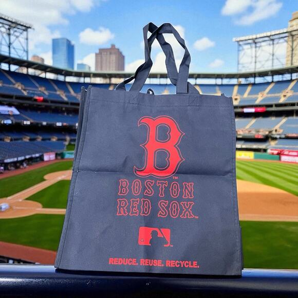 Boston Red Sox Reusable Bag MLB Baseball FOCO Shopping Grocery Gym School Blue - Picture 1 of 9